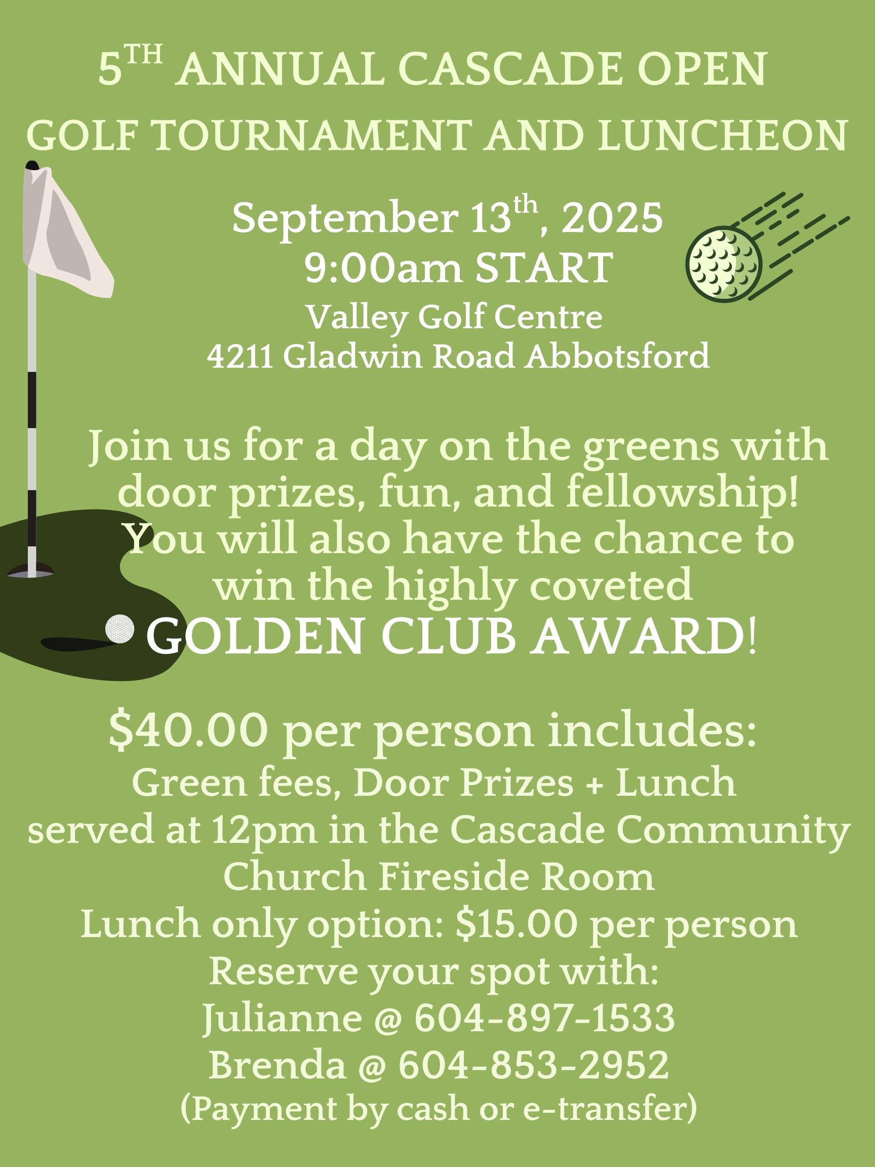 Golf Tournament 2025 poster
